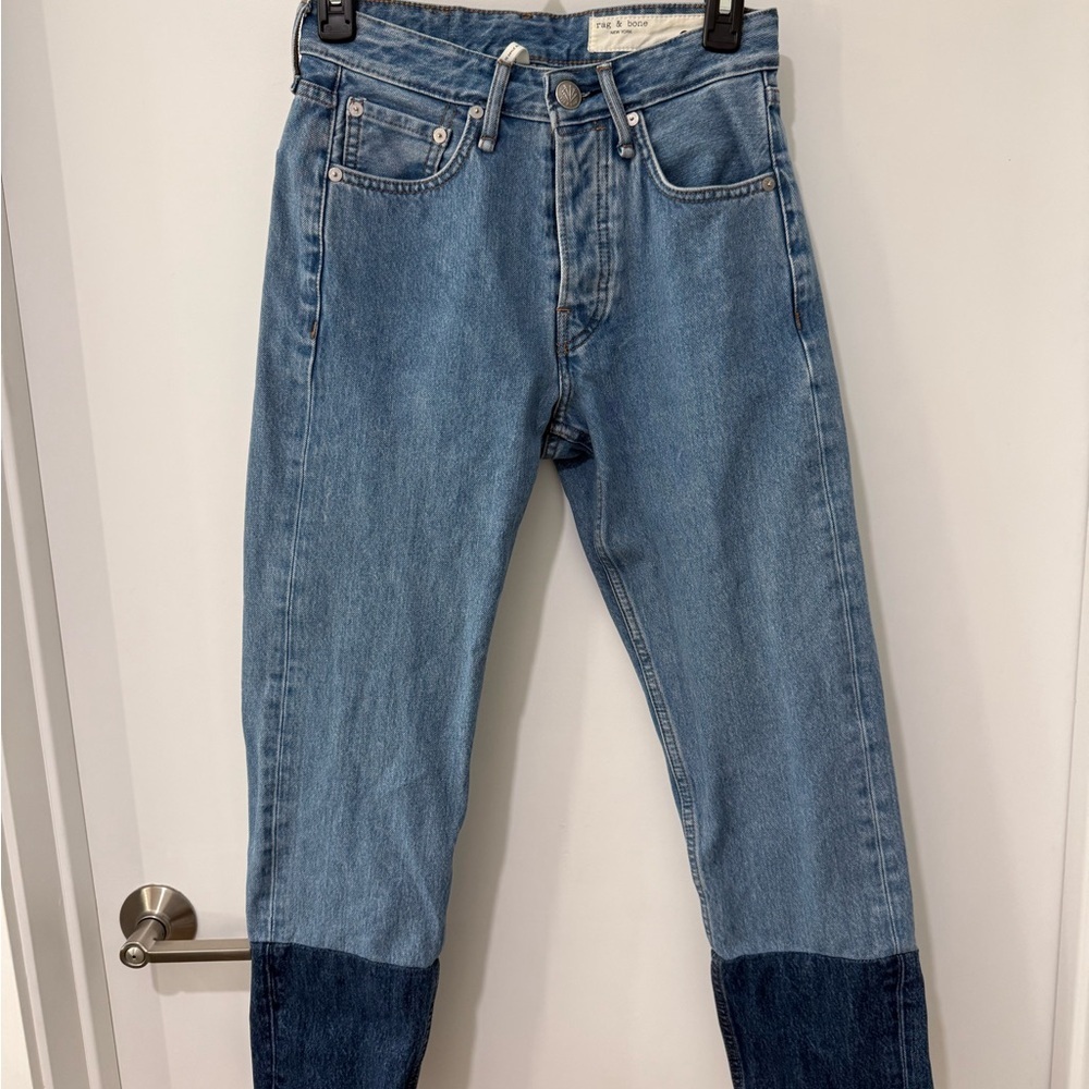 Rag & Bone Light and Dark Blue Denim Jeans